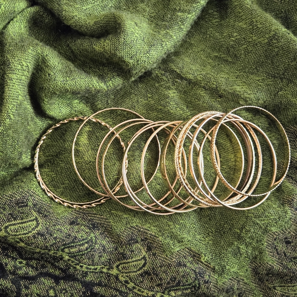 Gold bangles